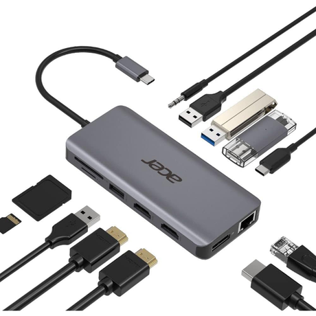 Acer 12-in-1 USB-C Docking Station (DP, 2xH... | Klikk Malta