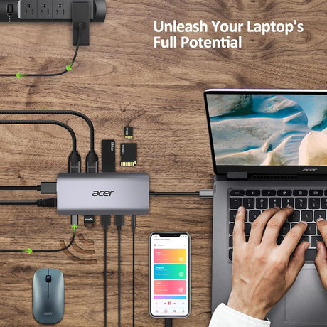 Acer 12-in-1 USB-C Docking Station (DP, 2xH... | Klikk Malta