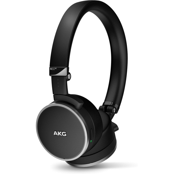 AKG N60NC Wireless On-Ear Headphones Black | Klikk Malta