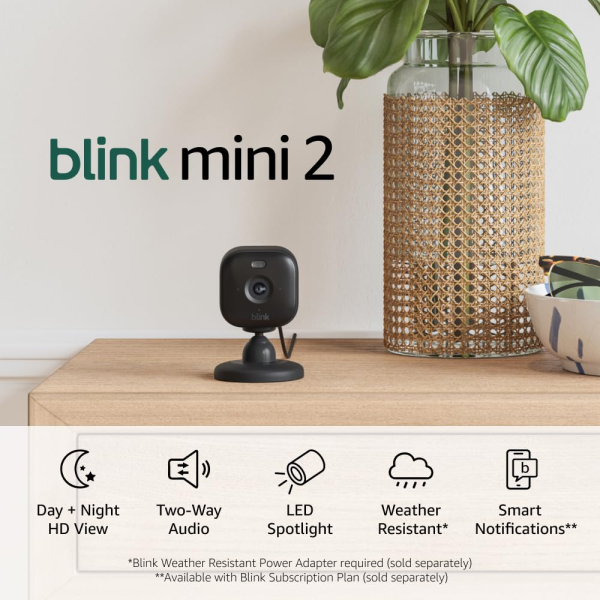 Amazon Blink Mini 2 Camera Black | Klikk Malta