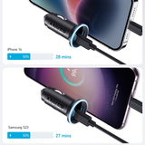 Anker 323 52.5W USB-C USB-A Car Charger | Klikk Malta