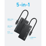 Anker 332 5-in-1 USB-C Hub | Klikk Malta