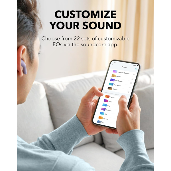 Anker soundcore K20i Semi In-Ear TWS Purple | Klikk Malta