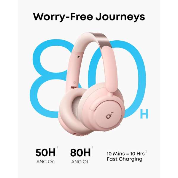 Anker soundcore Q30 ANC BT Headphones Pink | Klikk Malta