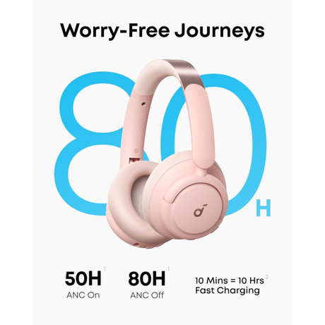 Anker soundcore Q30 ANC BT Headphones Pink | Klikk Malta