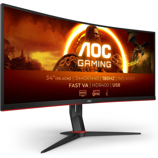 AOC CU34G2XP 34 inch WQHD LED 180Hz 1ms Cur... | Klikk Malta
