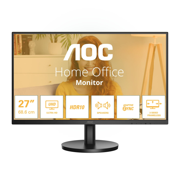 AOC U27B3A 27 inch UHD LED IPS Monitor | Klikk Malta