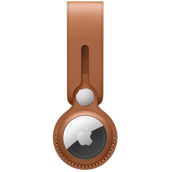 Apple AirTag Leather Loop - Saddle Brown | Klikk Malta