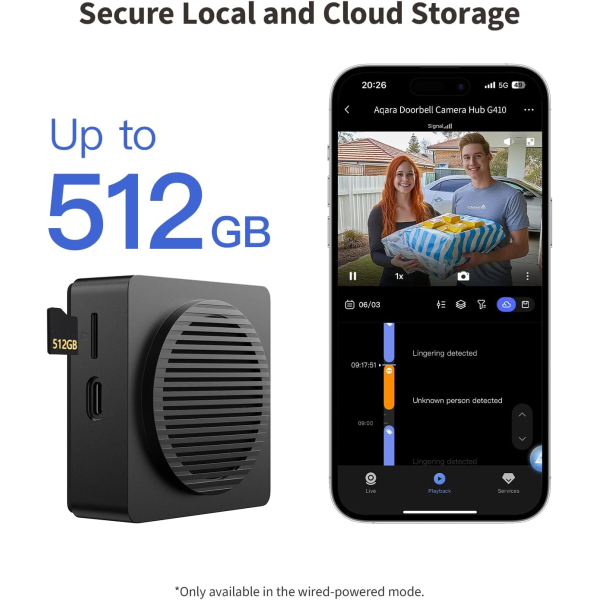 Aqara Doorbell Camera Hub G410 Select Black | Klikk Malta