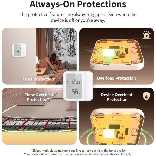 Aqara Floor Heating Thermostat W500 | Klikk Malta