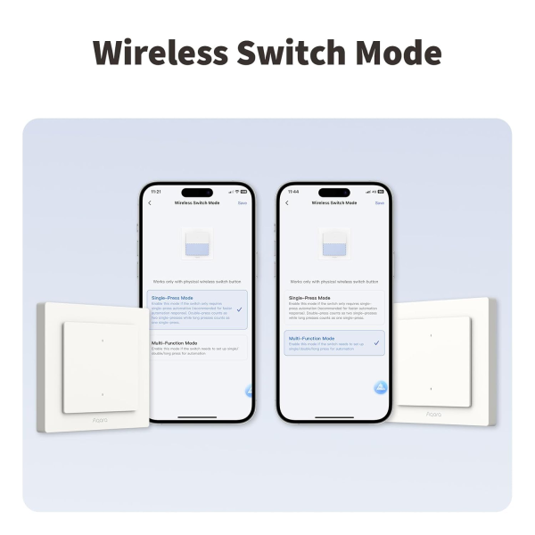 Aqara Light Switch H2 4-button 2-channel White | Klikk Malta