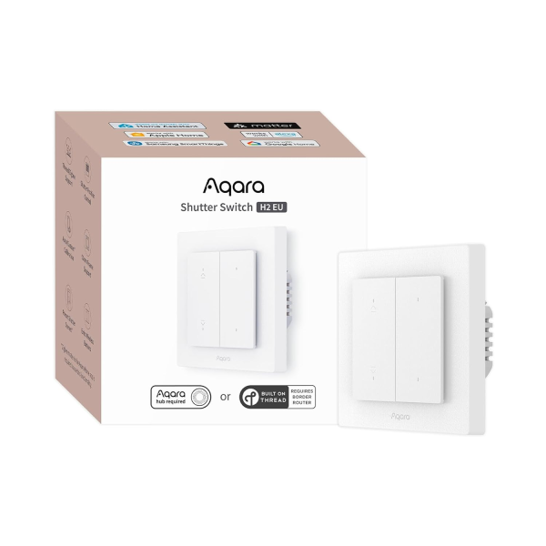 Aqara Shutter Switch H2 White+Grey | Klikk Malta