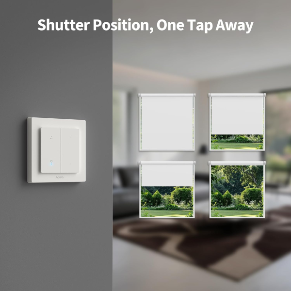 Aqara Shutter Switch H2 White+Grey | Klikk Malta