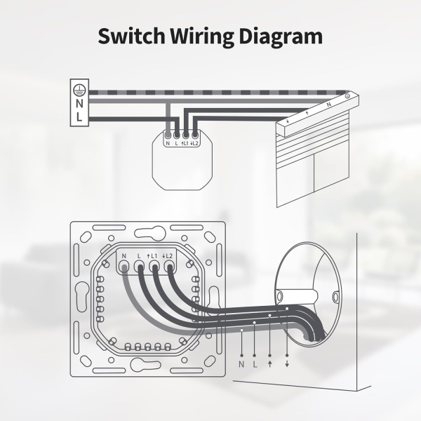 Aqara Shutter Switch H2 White+Grey | Klikk Malta