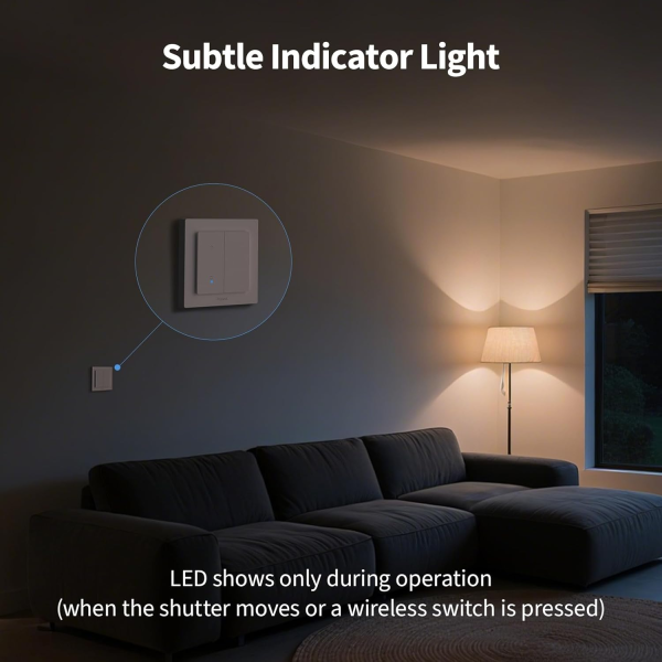 Aqara Shutter Switch H2 White+Grey | Klikk Malta
