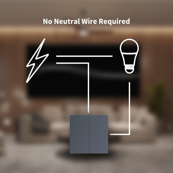 Aqara Smart Wall Switch H1 Double Rocker wo... | Klikk Malta