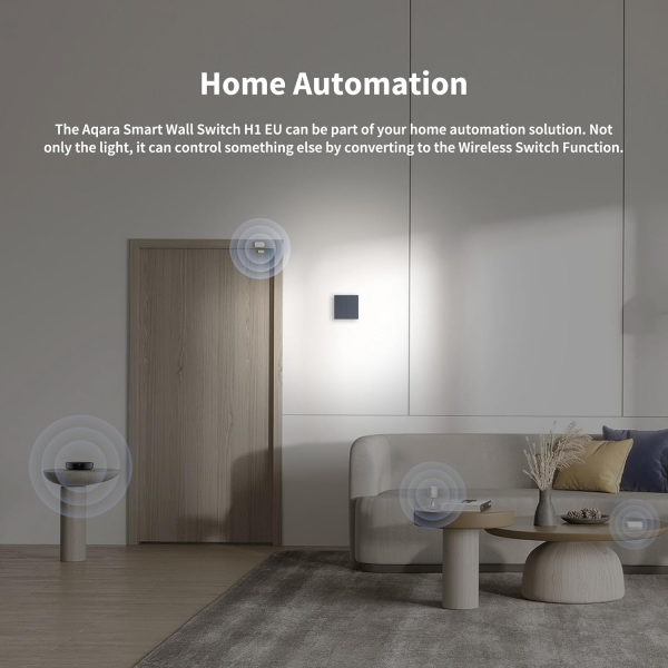 Aqara Smart Wall Switch H1 Double Rocker wo... | Klikk Malta