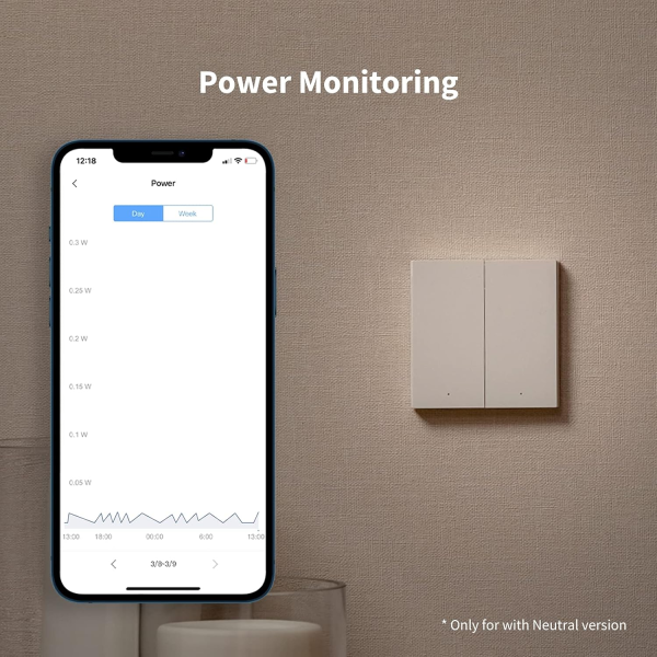 Aqara Smart Wall Switch H1 Double Rocker wo... | Klikk Malta