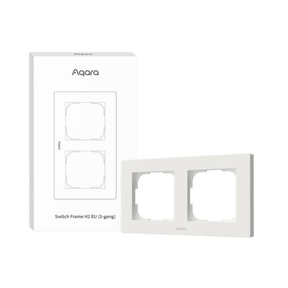 Aqara Switch Frame H2 EU 2-gang White | Klikk Malta