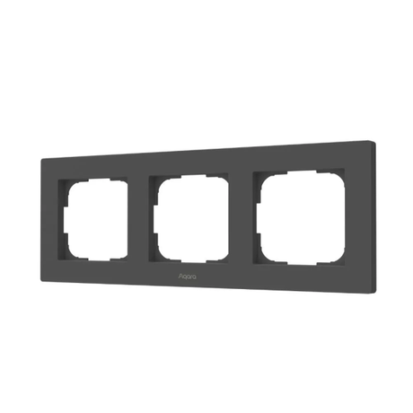 Aqara Switch Frame H2 EU 3-gang Grey | Klikk Malta