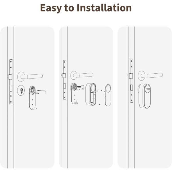 Aqara U200 Door Lock Lite Black | Klikk Malta