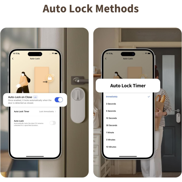 Aqara U200 Door Lock Lite Black | Klikk Malta
