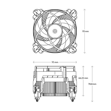 Arctic Alpine 17 Compact Intel CPU Cooler | Klikk Malta