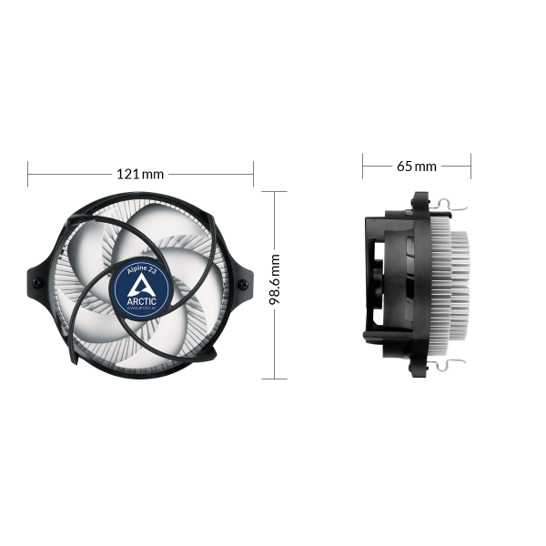 Arctic Alpine 23 Compact AMD CPU Cooler | Klikk Malta