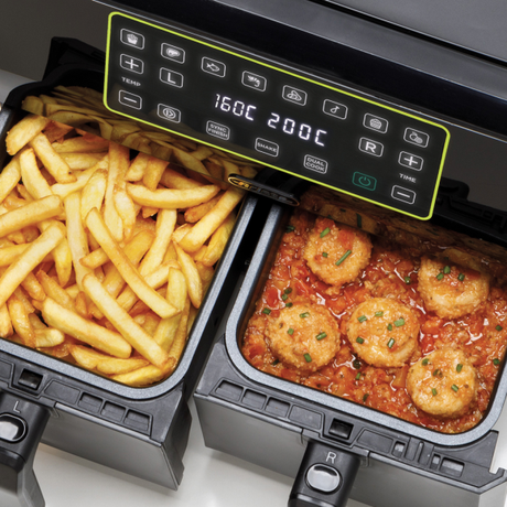 Ariete Dual Air Fryer 8L Black | Klikk Malta