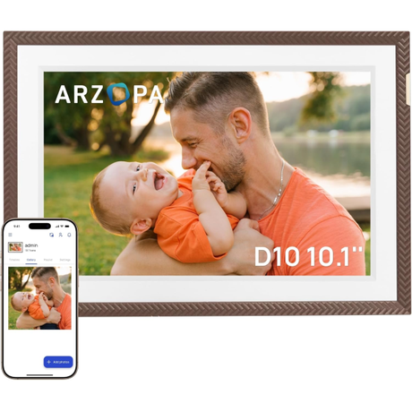Arzopa D10 10.1 inch Digital Frame Dark Brown | Klikk Malta