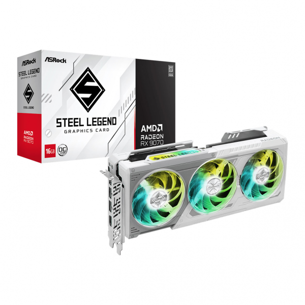 ASRock RX 9070 Steel Legend OC 16GB PCI-Exp... | Klikk Malta