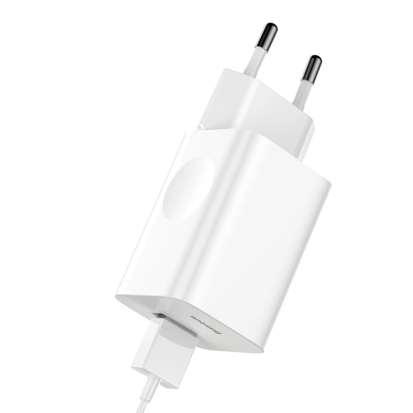 Baseus 24W Charger 3A USB-A EU Plug White | Klikk Malta