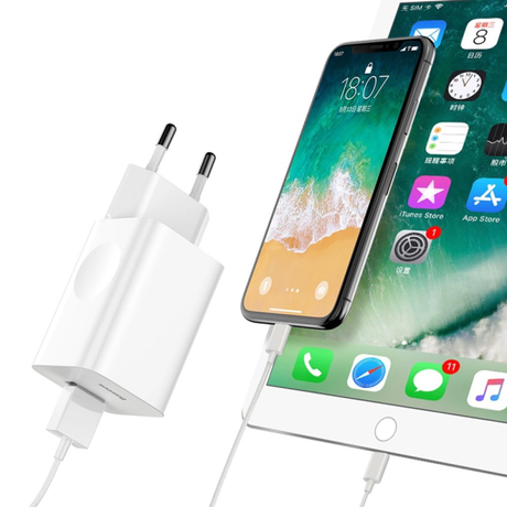 Baseus 24W Charger 3A USB-A EU Plug White | Klikk Malta