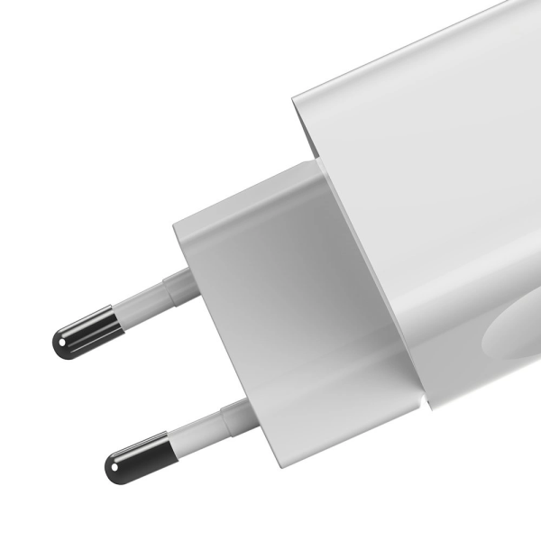 Baseus 24W Charger 3A USB-A EU Plug White | Klikk Malta