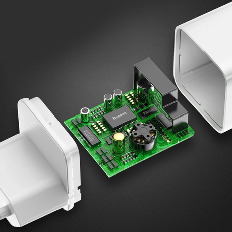 Baseus 24W Charger 3A USB-A EU Plug White | Klikk Malta