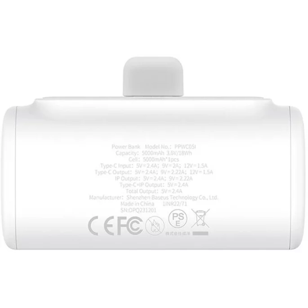 Baseus Powerbank Compact 5000mAh Lightning 20W | Klikk Malta