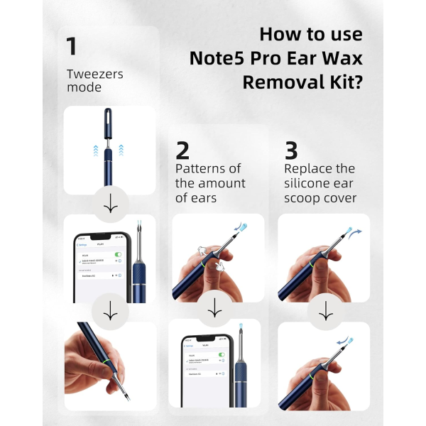 Bebird Note 5 Pro Otoscope with Ear Cleanin... | Klikk Malta