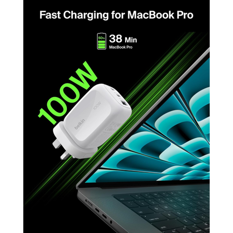 Belkin BoostCharge Pro 3-port GaN Charger 1... | Klikk Malta