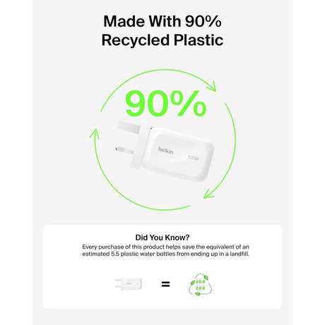 Belkin BoostCharge Pro 3-port GaN Charger 1... | Klikk Malta