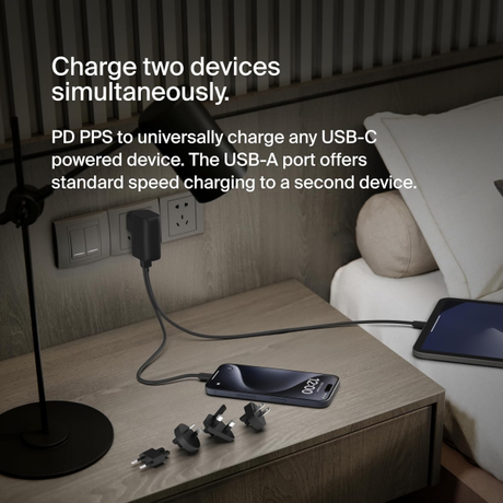 Belkin Charger Sector Hybrid USB-C 25W + Po... | Klikk Malta
