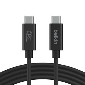 Belkin Connect USB4 240W 20Gbps Cable 2m Black | Klikk Malta