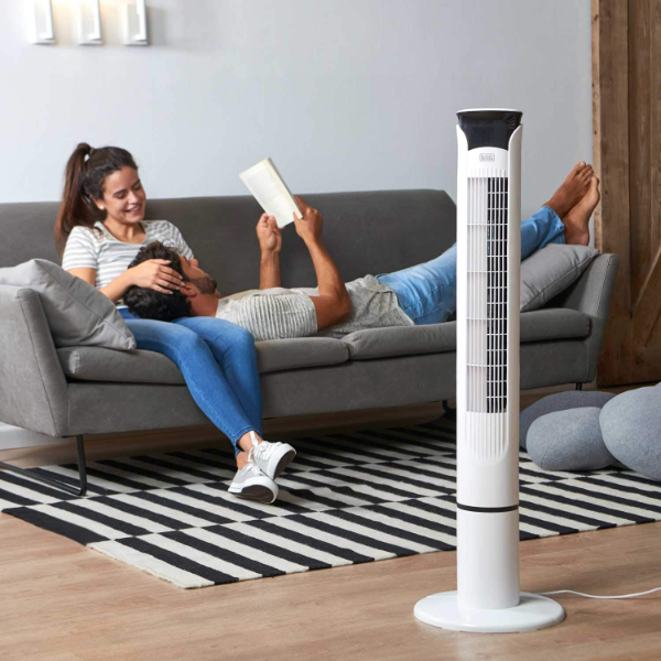 Black+Decker BXEFT49E 102 cm Tower Fan with... | Klikk Malta