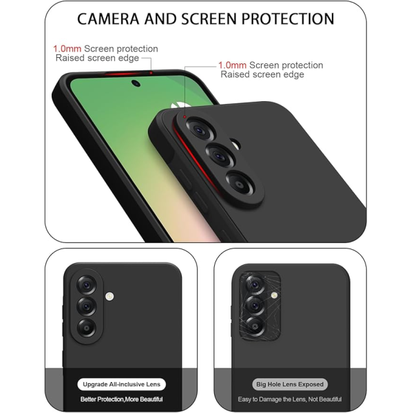 Black Silicone Case for Galaxy A56 5G | Klikk Malta