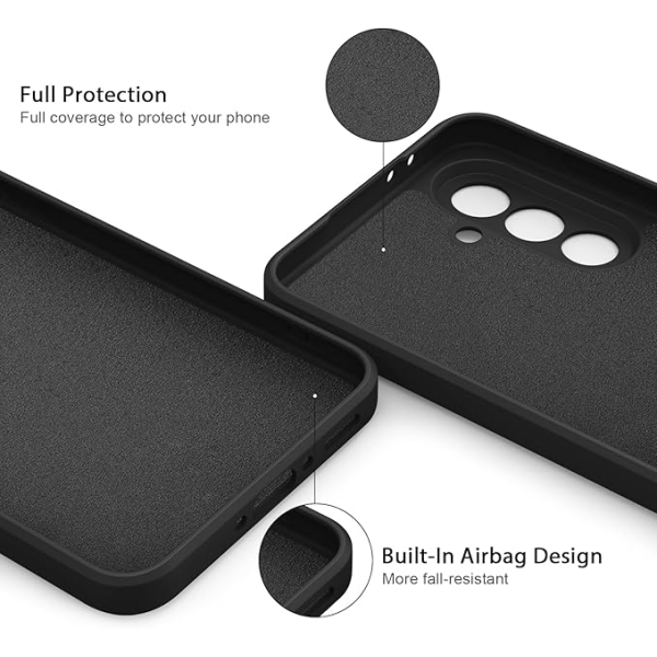 Black Silicone Case for Galaxy A56 5G | Klikk Malta