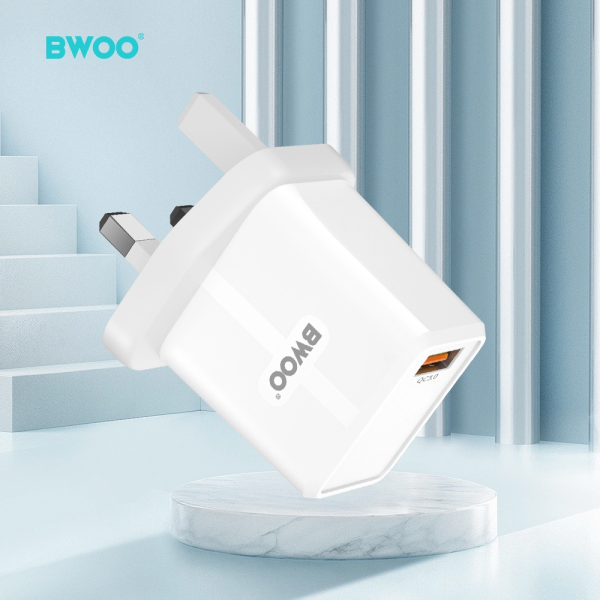 BWOO 20W + QC 18W Dual USB A Wall Charger | Klikk Malta