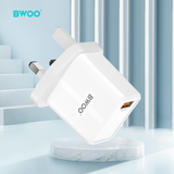 BWOO 20W + QC 18W Dual USB A Wall Charger | Klikk Malta