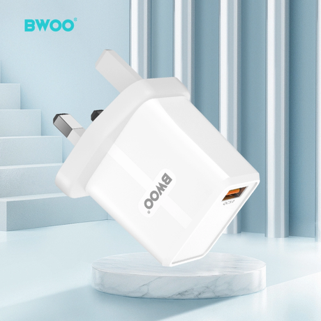 BWOO 20W + QC 18W Dual USB A Wall Charger | Klikk Malta