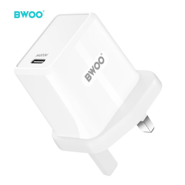 BWOO 20W + QC 18W Dual USB-C Wall Charger | Klikk Malta