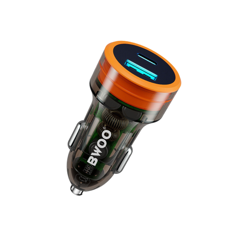BWOO 38W USB-A+USB-C 2 in 1 Car Charger | Klikk Malta