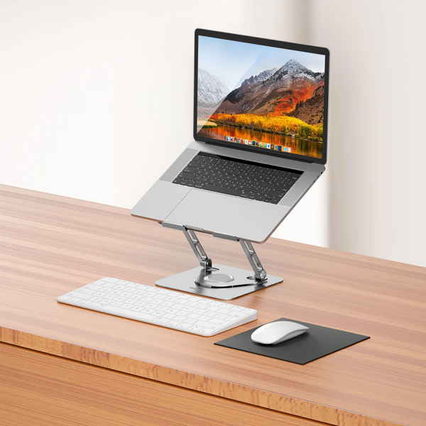 BWOO Adjustable Metal Laptop Stand with 360... | Klikk Malta